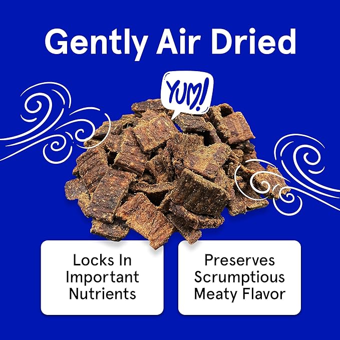 Real Meat Dog Treats - 12oz Bag of Bite-Sized Air-Dried Lamb Jerky for Dogs - Grain-Free Jerky Dog Treats, Free-Range, Grass Fed Lamb - All-Natural High Protein