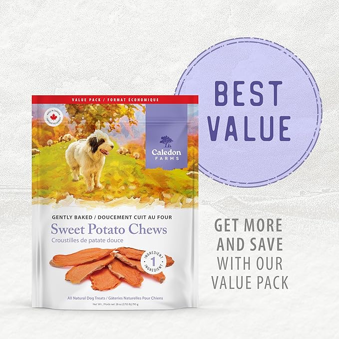 Caledon Farms Value Pack Sweet Potato Chews 28oz/795G