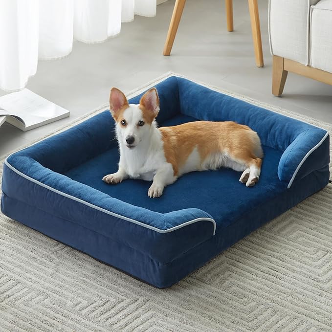 WNPETHOME Waterproof Dog Beds for Large Dogs, Orthopedic XL Dog Bed, Big Washable Dogs Couch Bed