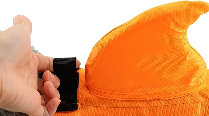 GabeFish Shark Life Jacket for Dogs, Cats, Cute Puppy Float, Orange, Size XS
