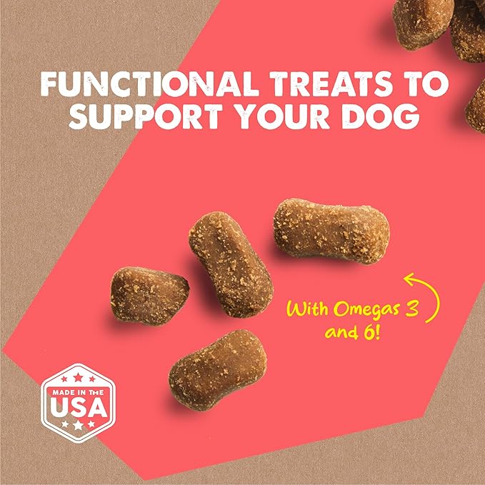 Cloud Star Dynamo Dog Skin & Coat Soft Chews Grain Free Dog Treats, Salmon, 14 oz. Pouch