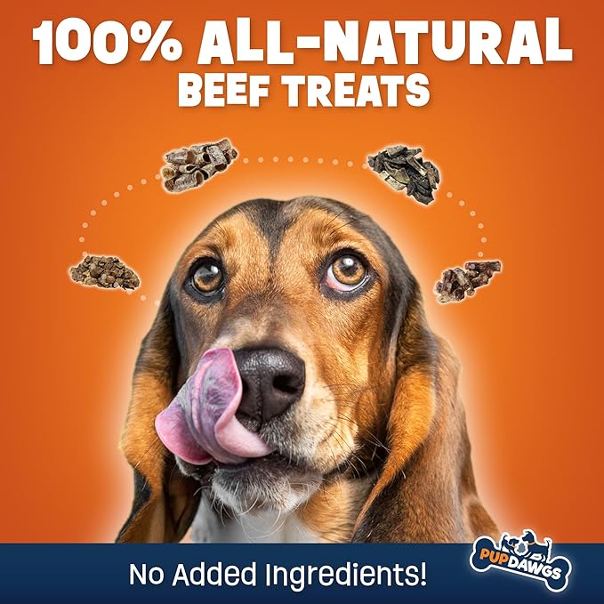 Dried Beef Lung Dog Treats Made in The USA | Healthy Dog Training Treats | Low Calorie | Natural Dehydrated Dog Treats | (2.5 lb Package)