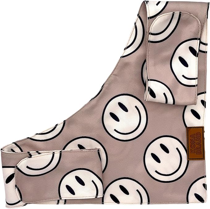 KonaBrandCo- Premium Handmade Dog Bandana | Dual Layered Silky Durable Polyester Fabric | Adjustable Fit Custom Shape- Won't Roll (Large, MURPHY)