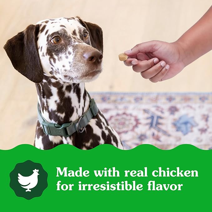 Greenies Supplements Calming Chews for Dogs Chicken Flavor, 14.7 oz. Container of 80 ct.