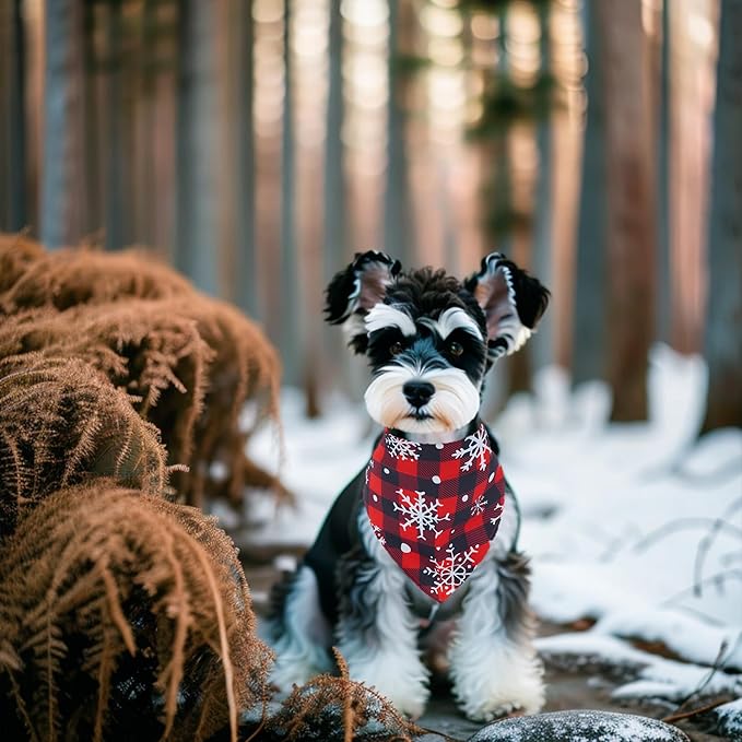 30 Pack Winter Dog Bandanas Bulk for Small Dogs Doggy 18 Inch Dog Bandanas Xs Puppy Cats Breed Adjustable Snow Scarves Grooming S