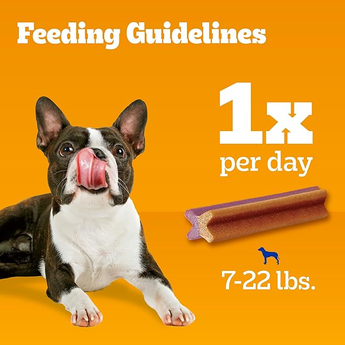 Pedigree Dentastix Dual Flavor Small Dog Dental Treats, Bacon & Chicken Flavors, 5.08 oz. Pack (24 Treats)