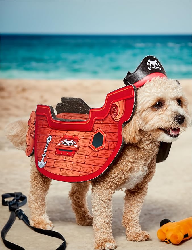Rubies Pirate Ship Fun and Cute Pet Costume for Themed Parties and Halloween, Small-Medium