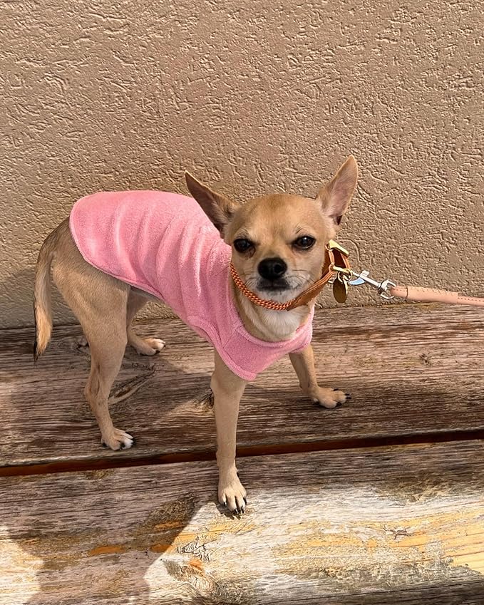 Little Beast Dog Clothes, Pet Clothes for Large, Medium and Small Dogs (Dog Shirts Come in Multiple Colors and Styles) - Size: XX-Small Dogs, Light Pink