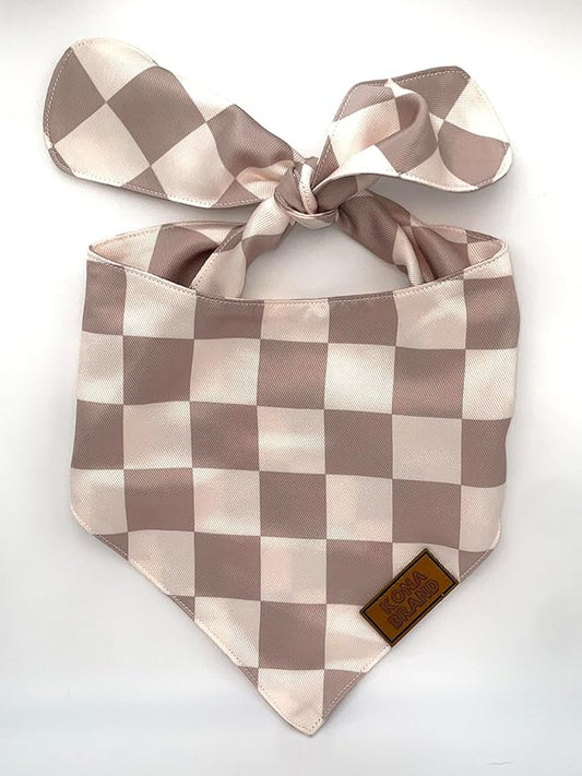 KonaBrandCo- Premium Handmade Dog Bandana | Dual Layered Silky Durable Polyester Fabric | Adjustable Fit Custom Shape- Won't Roll (Large, CALVIN)