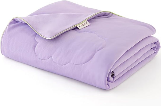 Lesure Premium Extra Large Dog Cooling Mat - Washable Durable Pet Mat with Q-MAX>0.4, Cooling Summer Blanket for Hot Weather, Purple, 50x60