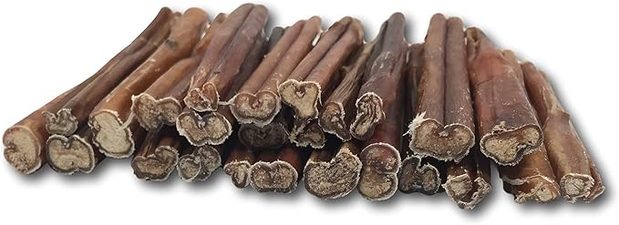 Top Dog Chews - Thick 6 Inch Bully Sticks, 100% Natural Beef, Free Range, Grass Fed, High Protein, Supports Dental Health & Easily Digestible, Dog Treat, (12 Pack)