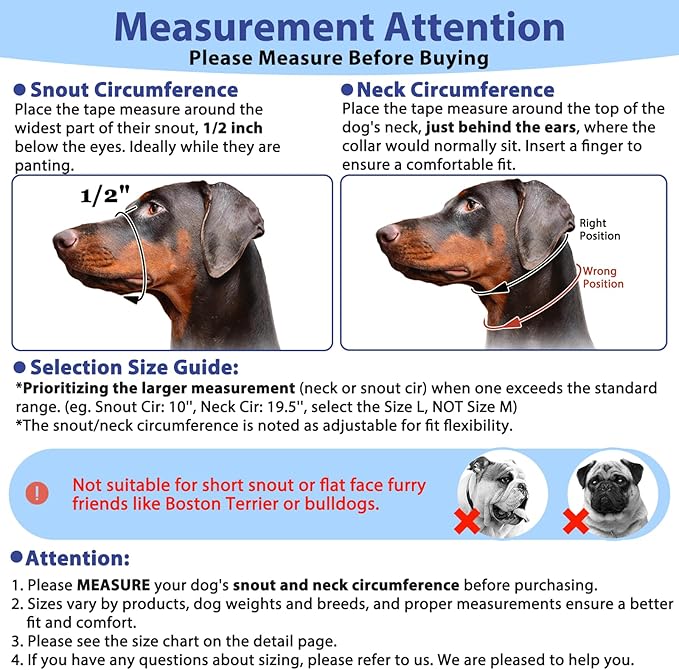 BARKLESS Soft Dog Head Collar, Patented Padded No Pull Head Halter, Training Nose Leash with Safety Link for Medium Large Dogs, Adjustable Muzzle Leash, Easy Control for Walking(Blue, L)