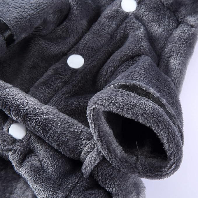 Petyoung Pet Bathrobe Dog Pajama Thickened Hooded Bathrobe Quick Drying and Super Absorbent Dog Bath Towel Soft Pet Nightwear for Puppy Small Dogs Cats