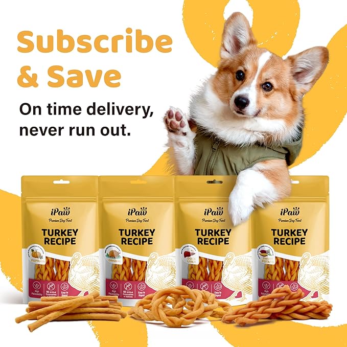 Turkey Dog Treats, All Natural Human Grade Dog Treat, Suitable for Training chew, US Sourced Raw Material, Hypoallergenic, Rawhide Alternative, Thin Stick (Duck Liver)
