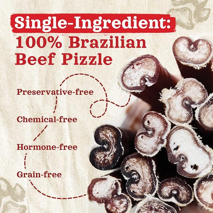 Natural Farm Odor-Free Bully Sticks (4”, 16oz) All-Natural Long-Lasting Chews, 100% Beef Pizzle, Grass-Fed, Grain-Free, Hormone-Free, Protein for Muscle Development & Energy, Perfect for Small Dogs