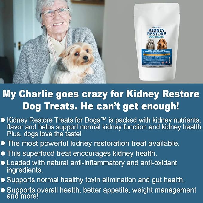 Kidney Restore Dog Treats (2 Pack) - Restorative, Low Protein Dog Treats for Kidney Health