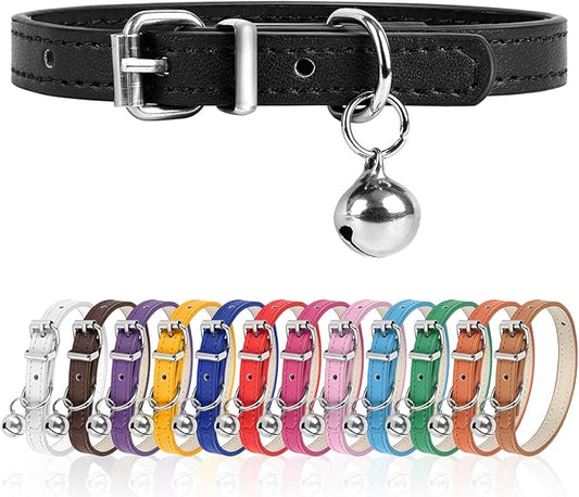 XXS Dog Collar for Teacup Adjustable Teacup Dog Collar for Small Medium Large Dogs 3/8 inch Width (Black, XXS)