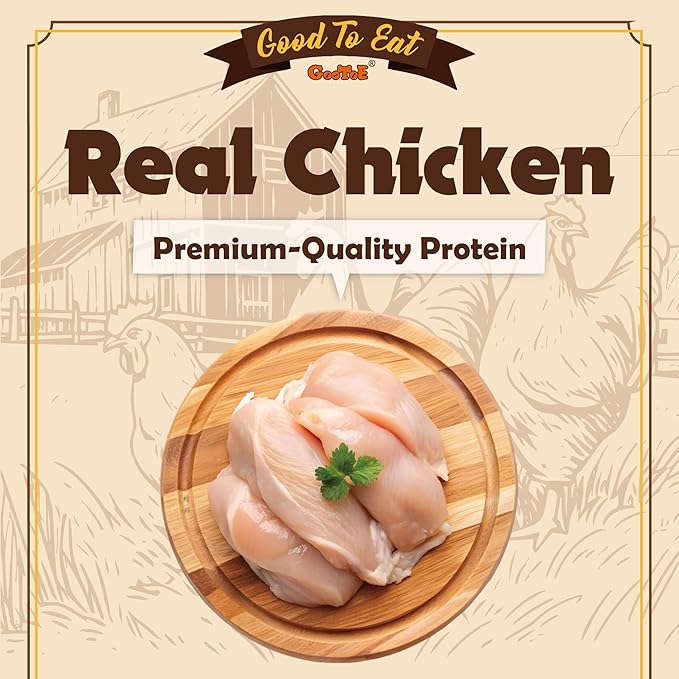 Gootoe Chicken Dog Treats – Chicken Sticks 1.5 lb – All Natural, Hypoallergenic & Grain-Free, Low Fat, Premium Training Chews, Healthy & Easily Digestible, Resealable Bag