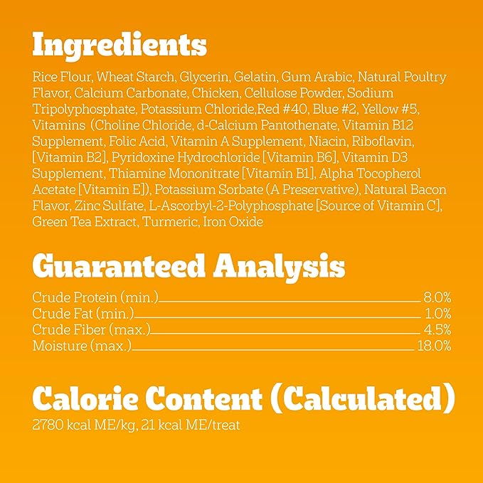 Pedigree Dentastix Dual Flavor Small Dog Dental Treats, Bacon & Chicken Flavors, 5.08 oz. Pack (24 Treats)