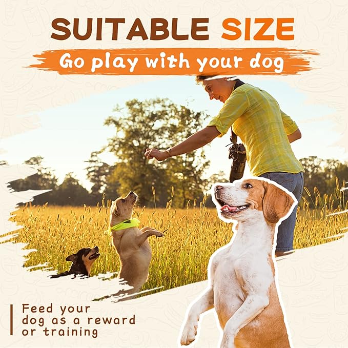 Dog Treats Chicken Wrapped Banana Slice, Rawhide and Gluten Free, w/Taurine Low Fat Healthy Chewy Training Treats, for Small Medium Large Dogs, 12.5 oz