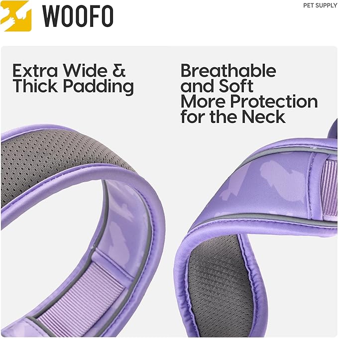 Premium Dog Collar | Super Adjustable for All Breeds, Quick Release Buckle | Extra Soft and Widened Padding & Reflective Trim Design for Safety (X-Large, Pink)