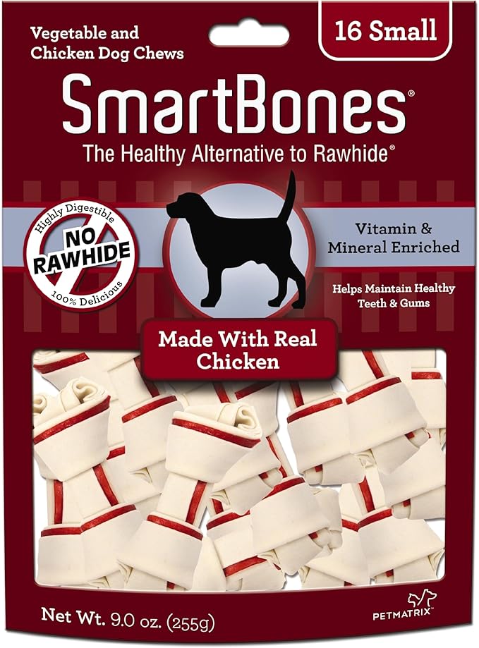 SmartBones Chicken Dog Chew, Mini, 16 pieces/pack