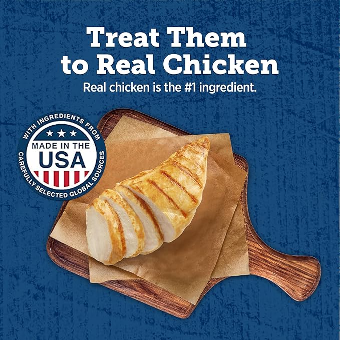 Blue Buffalo True Chews Dog Treats, Made in the USA with Natural Ingredients, Chicken Bacon Recipe, 12-oz Bag