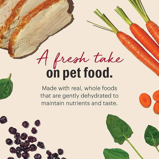 The Honest Kitchen Human Grade Dehydrated Grain Free Dog Food – Complete Meal or Dog Food Topper – Turkey 10 lb (makes 40 lbs)