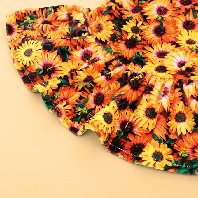 CuteBone Turtleneck Dog Velvet Dress Puppy Skirt Costume Pet Clothes Cat Apparel with Bow Hair Rope for Small Dogs CVD16XS