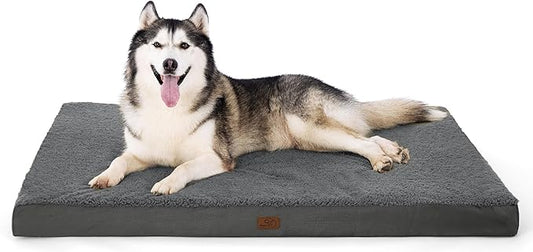 Bedsure XXL Dog Bed for Large Dogs - Orthopedic Waterproof Giant Pet Beds with Removable Washable Cover, Jumbo Egg Crate Foam Mat, Suitable for Pet Up to 150 lbs