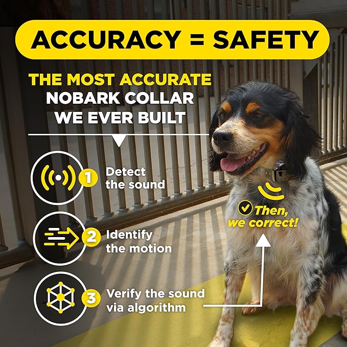 Dogtra Smart NOBARK – Detects Whining and Barking – App Control E-Collar, Usage Notification, Behavior Report, Waterproof IPX9K, 30 Yard Range, Compact Size for 10lbs Dogs, Triple Detection Accuracy