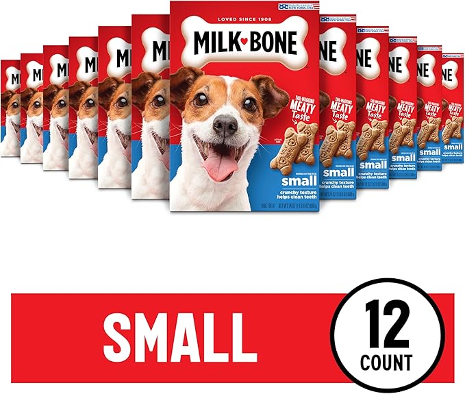 Milk-Bone Original Dog Treats Biscuits for Small Dogs, 24 Ounces (Pack of 12)