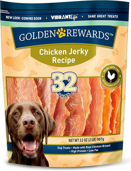 Golden Rewards Chicken Jerky Dog Treat, 32 oz
