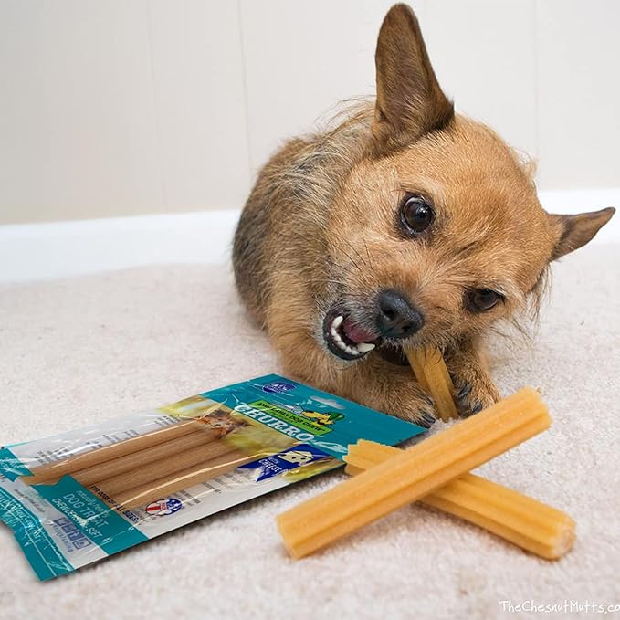 Himalayan Pet Supply CHURRO Himalayan Cheese Treats | Cheese Churro | Lactose Free - Gluten Free - Grain Free | USA Made | for All Breeds | 11-13 Churros | Real Himalayan Cheese