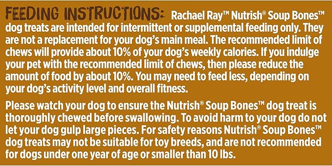 Rachael Ray Nutrish Soup Bones Long Lasting Dog Chews Variety Pack, 22 Count (Pack of 1)
