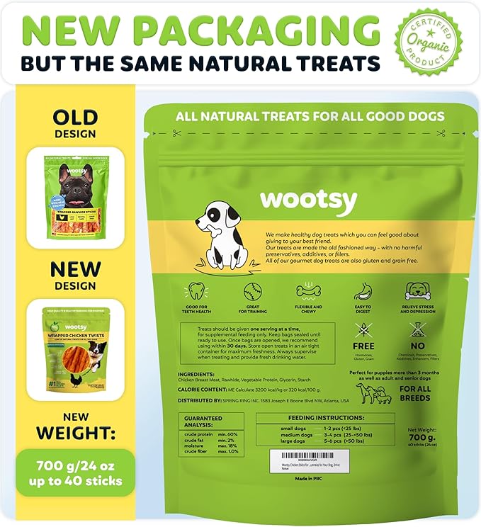 Chicken Wrapped Rawhide Sticks - Supports Dental Health Dog Treats, Grain Free, High Protein, Low-Calorie Canine Treats, 24 oz