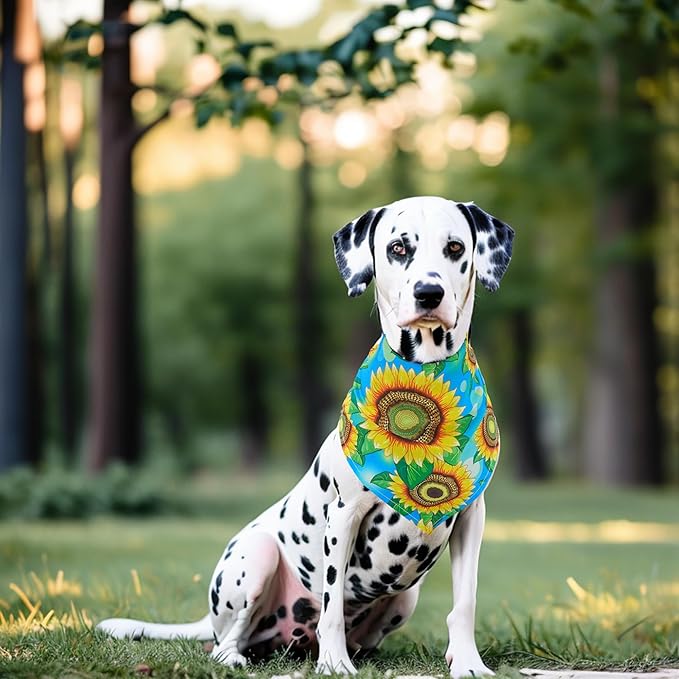 30 Pack Spring Dog Bandanas Bulk for Large Dogs 33 Inch XL Summer Flowers Dog Bandanas Adjustable Polyester Scarves Grooming L