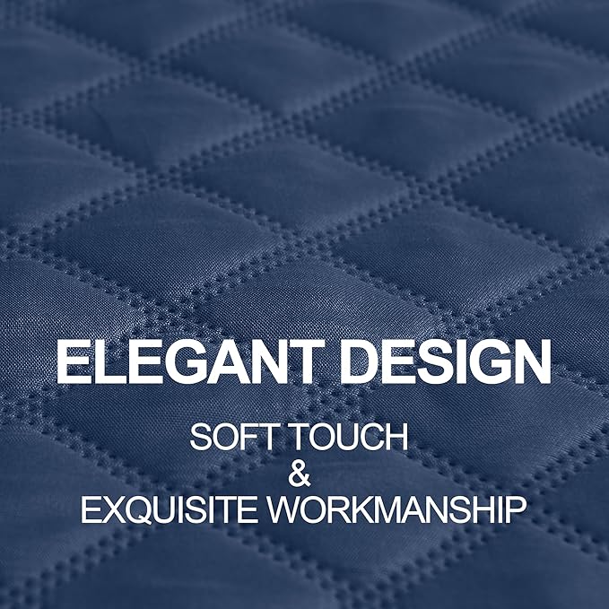 NICETOWN Couch Cover, Sofa Covers for Large Dogs, Pets Dog Furniture Cover Protector, Reversible and Water Resistant, 82" Wide x 82" Long, 1 Panel, Navy/Stone Blue