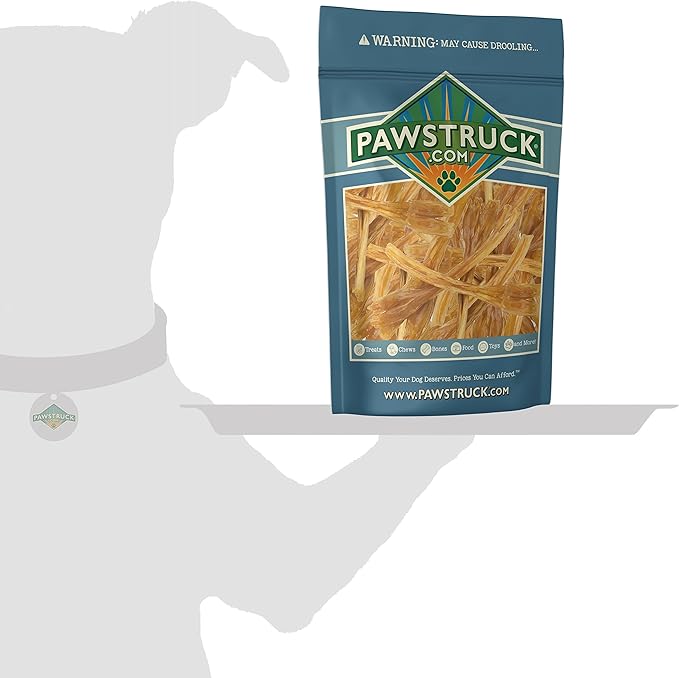 Pawstruck Natural 7-9” Beef Tendon Chew Sticks for Dogs – Premium Rawhide-Free, Single Ingredient, High Protein, Low Odor Dental Treat – 10 Count – Packaging May Vary