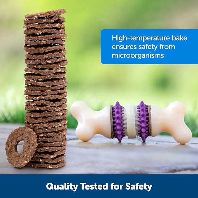 PetSafe® Rawhide Treat Ring Refills, Variety Pack, Size C, Original Rawhide and Peanut Butter Flavor, Replacement Treats Busy Buddy Treat Ring Holding Toys