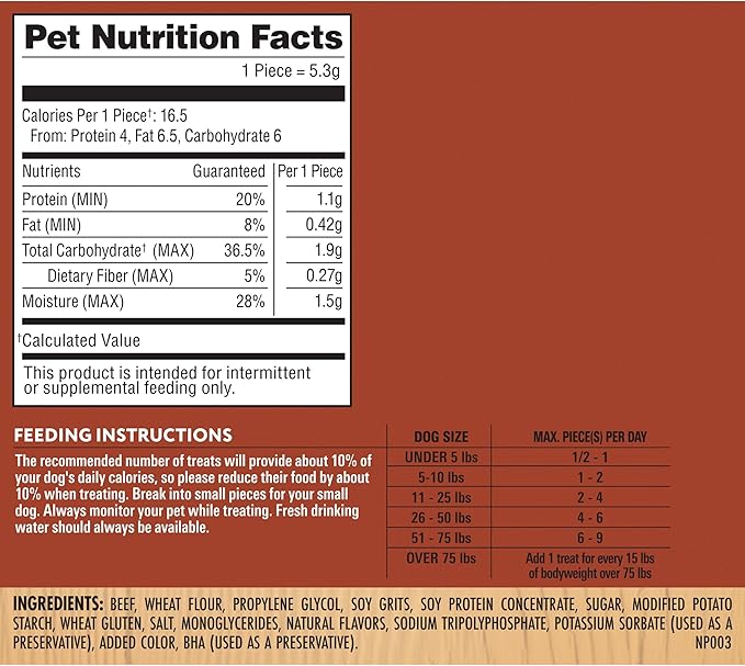 Milo's Kitchen Homestyle Dog Treats, Steak Grillers, 10 Ounce, High Protein, No Artifical Flavors