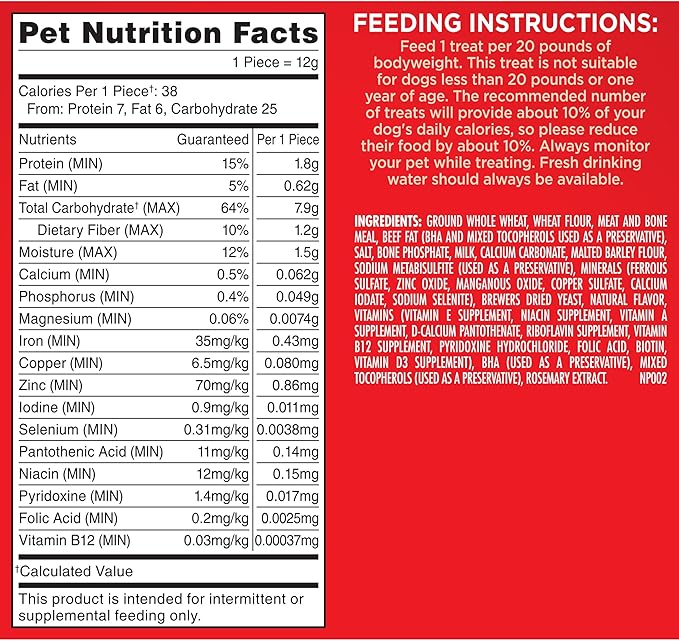 Milk-Bone Original Dog Treats Biscuits for Medium Dogs, 24 Ounces (Packaging May Vary)
