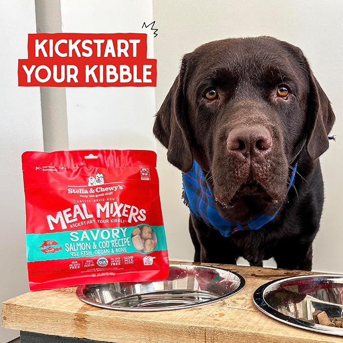 Stella & Chewy's Freeze-Dried Raw Lamb Meal Mixers- Dog Food Topper and Mixer - Made with 95% Grass-Fed Lamb, Organs & Bone - Perfect for Picky Eaters - Grain-Free - 35 oz