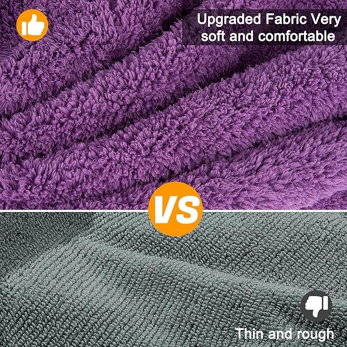 Unicorn Catcher Dog Bathrobe Super Absorbent Dog Towels for Drying Dogs Large Quick Drying Dog Robes for After Bath Soft Dog Drying Towel Adjustable Dog Drying Coat to Keep Dog Warm(S-XXL), Purple