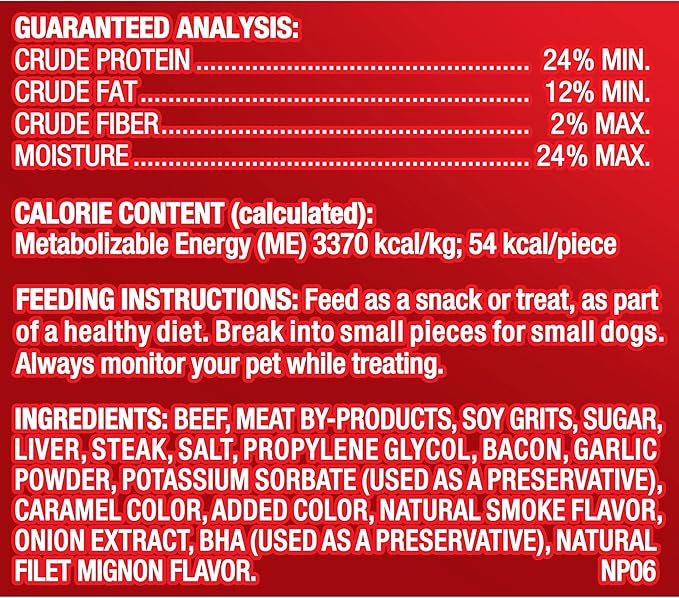 Pup-Peroni Dog Treats, Filet Mignon & Bacon Flavors, 22.5 Ounce, Made with Real Steak (Pack of 2)