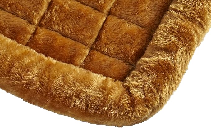 MidWest Homes for Pets Bolster Dog Bed 42L-Inch Cinnamon Dog Bed w/Comfortable Bolster | Ideal for Large Dog Breeds & Fits a 42-Inch Dog Crate | Easy Maintenance Machine Wash & Dry
