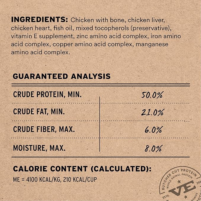 Vital Essentials® Freeze-Dried Raw Chicken Entree & Mixer Dog Food Crunchy Mini Nibs, 25 oz