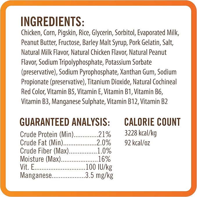 NutriChomps Dog Chews, 5-inch Twists, Easy to Digest, Rawhide-Free Dog Treats, 15 Count, Real Chicken, Peanut Butter and Milk Flavors, Bundle of 2, Brown, red, Cream (NT051V-2)