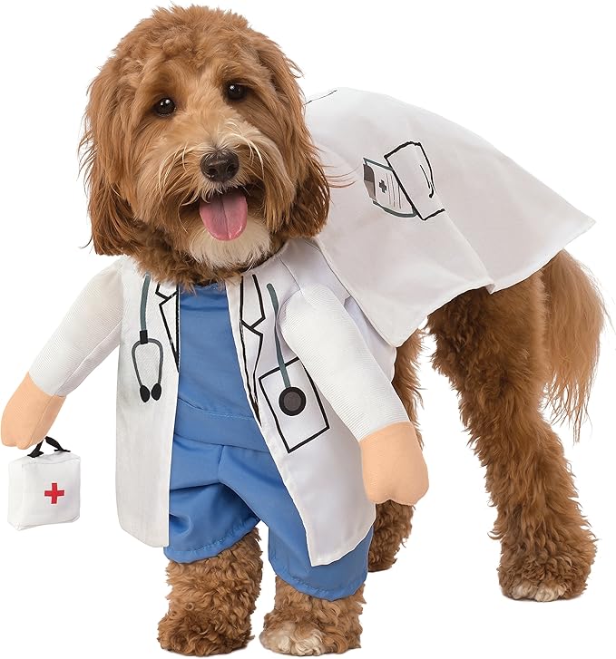Rubie's Walking Vet Pet Costume, Small, Multi-Colored