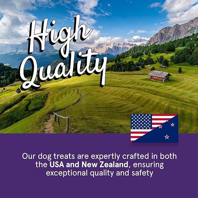 Real Meat Dog Treats - Two 12oz Bag of Bite-Sized Air-Dried Lamb & Liver Jerky for Dogs - Grain-Free Jerky Pet Treats Made up of 95% Free-Range, Grass Fed Lamb - All-Natural Treats